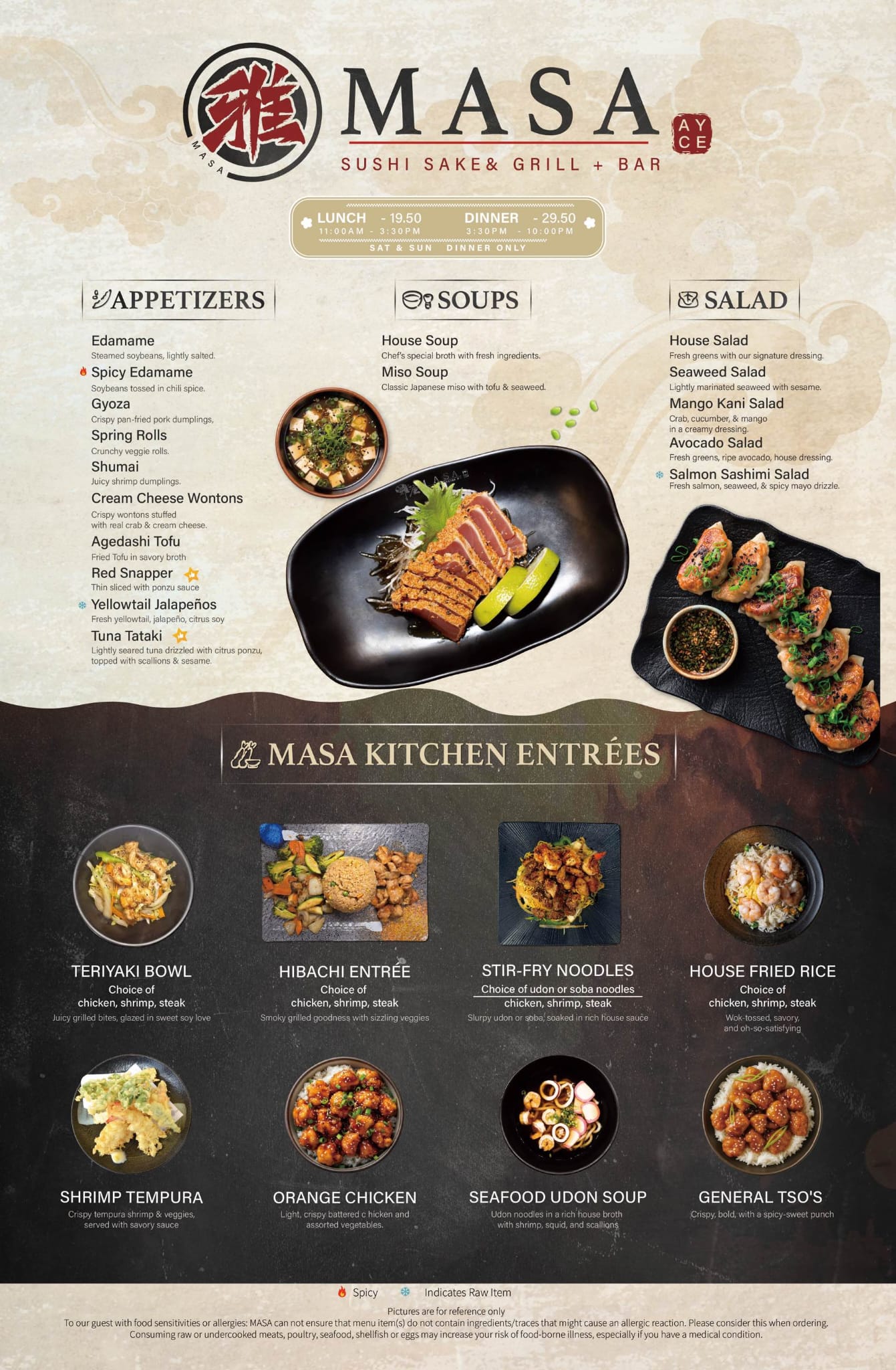 Masa Menu